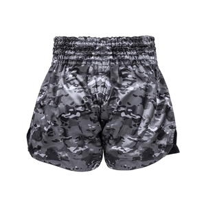 Shorts de boxe Askar vert avec ceinture dorée, sérigraphie, coupe ample, unisexe, 100 % polyester, légers, pour arts martiaux - Product Image 2