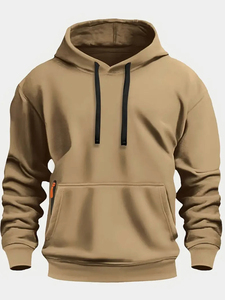 Sudadera con Capucha Unisex de Alta Calidad, 100% Algodón, Color Sólido, Talla Grande, Transpirable, Estilo Urbano, Nueva Colección Otoño/Invierno - Product Image 2