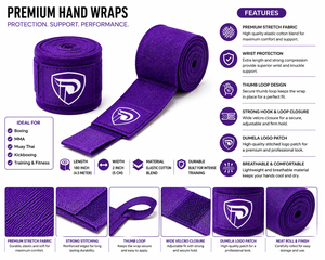 DUMELA INTERNATIONAL - Vendas de Mano para Entrenamiento de MMA y Boxeo con Logotipo Personalizado, Transpirables, Duraderas, Elásticas, de Algodón, para Kickboxing - Product Image 6