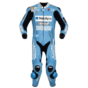 Traje de Carreras de Motocicleta Danilo Petrucci MotoCP, Traje de Carreras de Motocicleta de una Pieza Rucati, Armadura Profesional de Nivel 2 CE, Traje/Traje de Salto - Product Image 1