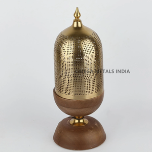 Top Selling Wooden Base and Metal Arabic <b>Incense</b> <b>Holder</b> for Home Decoration and Home <b>Incense</b> - Product Image 6