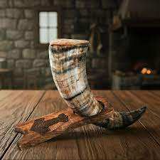 Custom Made Beautifully Crafted Viking Pattern Engraved <b>Drinking</b> <b>Horns</b> Ideal for Mead Suppliers and Viking Supply Stores - Product Image 4