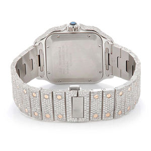 Reloj Iced Out Moissanite con Diamantes VVS, Edición Premium Hip Hop, Cuarzo de Acero Inoxidable para Hombre, Correa de 20mm, Esfera de Cristal - Product Image 6