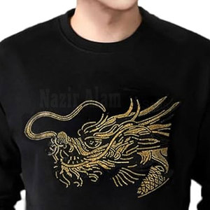Sudaderas Premium con Pedrería para Hombre, Sudadera con Diseño de Piedras Brillantes, Ropa de Calle Cálida de Manga Larga, Atuendo Cómodo y a la Moda - Product Image 4