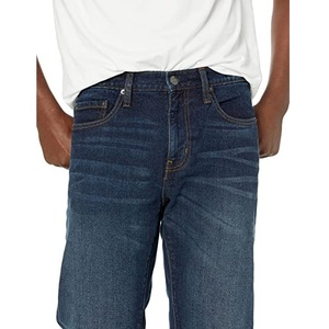 2023 Casual Straight Leg Men's Denim <b>Jeans</b> Pants Customized Design Mid <b>Waist</b> Washed Slim Fit Zipper Fly <b>Jeans</b> Pant for Men - Product Image 3