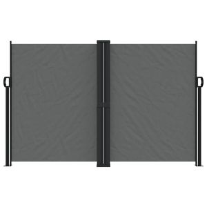 Antracita 63 \ "X 472,4 \" Toldo lateral retráctil para muebles de patio - Product Image 3