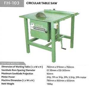 เครื่องเลื่อยวงเดือน TAYO INDUSTRIES FORMAHERO รุ่น FH-103 ใบเลื่อย 350 มม. ตัดได้ 3 นิ้ว เครื่องจักรงานไม้ 230V แบบแนวนอน - Product Image 2
