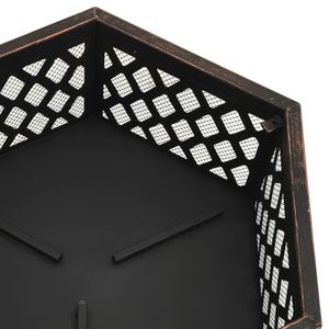 Braciere Rustico XXL in Acciaio con Paletta 24.4"x21.3"x22"- Dimensione Perfetta per Riunioni all'Aperto - Product Image 6