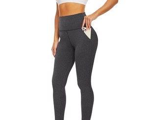 Leggings Deportivos Transpirables de Cintura Alta con Spandex/Nylon, Elásticos en Cuatro Direcciones, Ecológicos, para Gimnasio, Tallas Grandes, Ropa Deportiva Informal para Mujer - Product Image 3