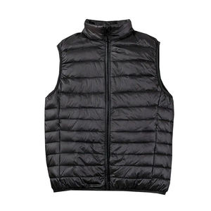 GENERSA SPORTS Gilet matelassé bleu marine pour homme, col montant, fermeture éclair, coupe-vent, décontracté, coupe régulière, couleur unie, hiver - Product Image 6