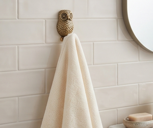 Antique Owl Design MetalWall <b>Hook</b> Gold Finishing Novelty Design Perfect For Cloth Display Door Hanger Stylish Home Accent - Product Image 4