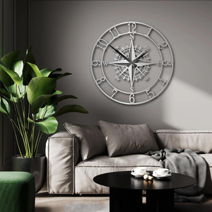 European Design and Fineshed Quality Golden and Black Decorative Metal Wall <b>Clock</b> for Home Decor Digital Luxury Home Livi - Product Image 2