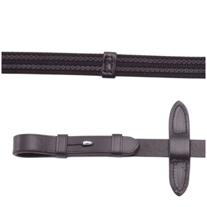 Lightweight Web Grip Fancy Leather Horse Bridle Reins with Custom Size-English Riding <b>Equestrian</b> - Product Image 1