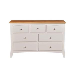 Meilleur prix pour la commode à 7 tiroirs en bois massif avec miroir éclairé de la gamme LANCASTER de Vietnam Makeup Hotel, mobilier de chambre moderne - Product Image 4