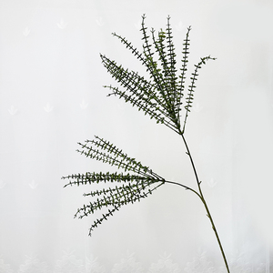 2 tenedores de eucalipto Yuanbao Eucalyptus Lea FArtificial tela de pantalla de seda planta de vid para Navidad boda camino diseño de plomo - Product Image 5