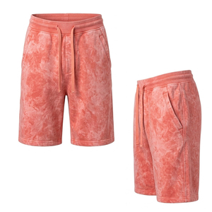 Shorts délavés pour hommes en molleton de coton épais, style vintage, décontracté, streetwear, coupe ample, vente en gros personnalisée, vêtements de mode pour hommes - Product Image 5
