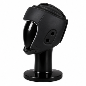 Adjustable Tactical Leather Head Guard with Flip-Up Eye Protector for Children's <b>Ski</b> Sports Accessories - Product Image 4