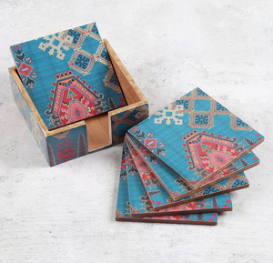 MDF Coaster Best Quality At <b>Cheap</b> Price Enamel Printed 4x4 Square Personalized MDF Coaster Luxury Kitchenware Mats <b>Pads</b> - Product Image 1