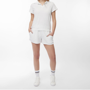 Chemise légère en polyester/coton tricoté pour femme, coupe ajustée, respirante, à manches courtes, idéale pour le golf et la mode - Product Image 4