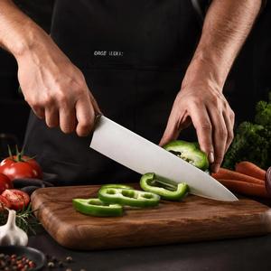 Custom Handmade Five-Piece Chef <b>Set</b> Stainless Steel Blades Ambidextrous <b>Sharp</b> Durable Wooden Handle Leather Roll Bag - Product Image 5