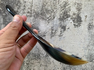 ช้อนฮอร์นหรูหราแบบพรีเมี่ยมทัพพีดีไซน์หรูหราเครื่องใช้ในสไตล์วินเทจที่ทำด้วยมือพร้อมกระจกขัดเงา - Product Image 3