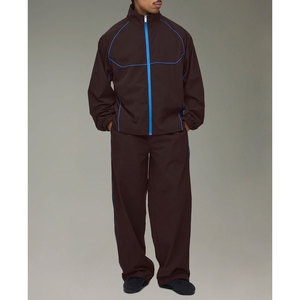 Ensemble de survêtement en nylon pour homme, style streetwear, veste coupe-vent oversize et pantalon, style hip hop - Product Image 5