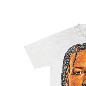T-shirt à col roulé pour homme, manches courtes, formel, tricoté, 100% coton, avec motif imprimé, coupe classique, tissu respirant - Product Image 2