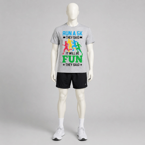 เสื้อยืดพิมพ์ลายกราฟิกผสมผ้าฝ้ายโพลีเอสเตอร์ระดับพรีเมียมสำหรับผู้ชาย |   เสื้อผ้าลำลองสำหรับวิ่งออกกำลังกายและเล่นกีฬา คอกลม ระบายอากาศได้ดี - Product Image 1