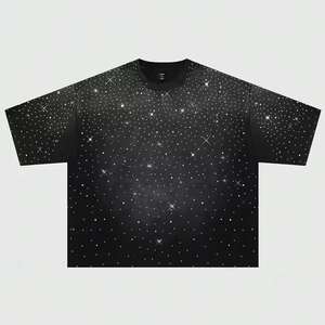 Camisetas de Marca con Estilo, Camisetas Personalizadas para Hombre con Lavado Ácido y Pedrería, Servicio OEM con Logotipo Personalizado - Product Image 3