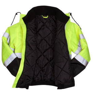 Chaquetas de Seguridad Reflectantes de Alta Visibilidad, Personalizadas, de Poliéster Transpirable, de Alta Calidad Premium - Product Image 2