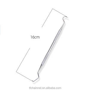 Kit de soins bucco-dentaires en acier inoxydable Dentavex, 10 pièces : miroir buccal, sonde, pince, détartreur, kit de nettoyage dentaire - Product Image 6