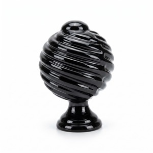 Black Round Vintage <b>Drawer</b> Knob Custom Finishing Minimalist Style Bolt Inserting Type for <b>Drawers</b> Eco Friendly Hardware Knobs - Product Image 5