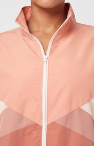 Custom Women's Zipper Stand Collar Two Piece Shorts Set Premium 100% Casual Summer Baggy <b>Wind</b> <b>Breaker</b> OEM ODM Manufacturer - Product Image 5