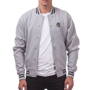 Comfortable Winter Warm Men Casual Letterman <b>Jacket</b> Stand Collar Front Logo Windproof OEM Service in Reasonable Price - Product Image 1
