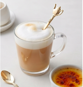 Gold Plated Tea Spoons With <b>Teapot</b> Handle Vintage Design Long Handle Creative Metal Tea Spoon Set Mirror Polish For Kitchen Use - Product Image 4
