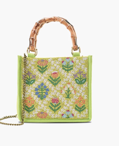 Sac fourre-tout perlé personnalisé fait main avec nom, magnifique broderie, accessoire de mode thème été fait main par MULTI CRAFT - Product Image 2