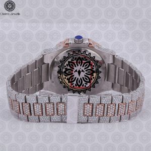 Reloj de Lujo para Mujer Charm Jewells, de Acero Inoxidable, Forma Tonneau, Movimiento de Cuarzo Analógico, Cristal de Zafiro, Bisel con Diamantes, 38 mm - Product Image 2