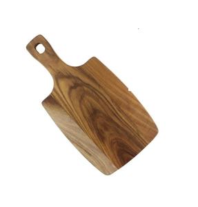 Planche à découper rectangulaire en bois d'acacia massif, épaissie, design simple, facile à nettoyer, multifonctionnelle, pour usage domestique - Product Image 2