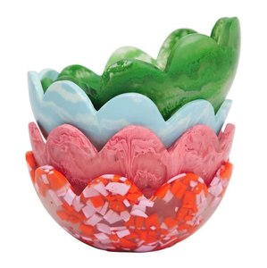 Bol de service en résine style élégant, durable, poli miroir, pour la décoration de la maison, vaisselle, bol à fruits et snacks pour fêtes, meilleur prix - Product Image 4