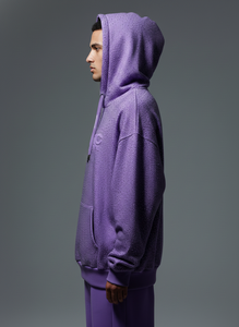 Sudadera con Capucha de Lujo con Pedrería para Hombre, 500 g/m², Lavado Ácido, Corte Holgado, Oversize, Logotipo Personalizado, Estilo Urbano, OEM - Product Image 3