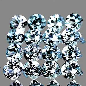 Aigue-marine bleu ciel naturel, taille ronde à facettes, provenant du Brésil, pierre précieuse brute de haute qualité pour la vente en gros de bijoux - Product Image 2