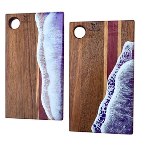 Posavasos de Resina Epoxi en Oferta, Posavasos de Madera y Resina Personalizados, Posavasos de Diseño Azul de Lujo, Tendencia 2026 - Product Image 6