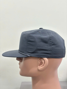 Personalize Logo & Color Soft Structured 5 Panel <b>Flat</b> Brim Snapback <b>Hat</b> with Rope for High Quality Outdoor Use Vietnam Crafted - Product Image 3