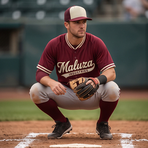 Camiseta de Béisbol Personalizada de Alta Calidad con Letras y Botones Frontales, Camisa Deportiva Casual de Secado Rápido, Malla Anti-UV UPF 50 para Softbol de Equipo - Product Image 4