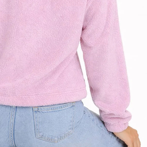 Chaqueta de lona con forro polar Sherpa para mujer, tendencia 2026, personalizada, con cremallera completa, cuello con capucha, transpirable, ecológica, de secado rápido, OEM - Product Image 6