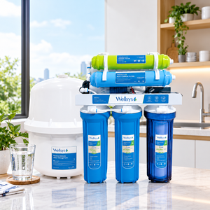 Système de purification d'eau par osmose inverse Wellsys RO-100B à 7 étapes, 100 GPD, sous évier, avec réservoir de stockage de 4,5 gallons - Product Image 3