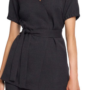 Túnica de Lino Sintético Personalizable para Mujer, Estilo Envolvente, Transpirable, Ecológica, Uniformes de Enfermera, Bordada, para Spa, Salón de Belleza y Trabajo - Product Image 6