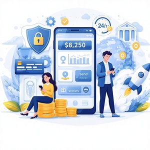 การพัฒนาแอปฟินเทคขั้นสูงด้วยข้อมูลเชิงลึกที่ขับเคลื่อนด้วยปัญญาประดิษฐ์ การชำระเงินที่ปลอดภัย และเครื่องมือจัดการงบประมาณอัจฉริยะ - Product Image 1