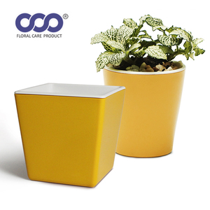 Colorful Flower Pot <b>Square</b> Decorative Planters for Flower Arrangements Indoor or Outdoor Multi-Colors - Product Image 1