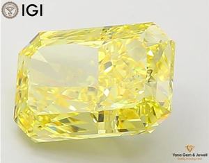 Diamante Cultivado en Laboratorio CVD de Color Amarillo Intenso, Claridad VS1, 7.03 Quilates, Corte Radiante, con Certificado IGI, para Joyería Exquisita - Product Image 4